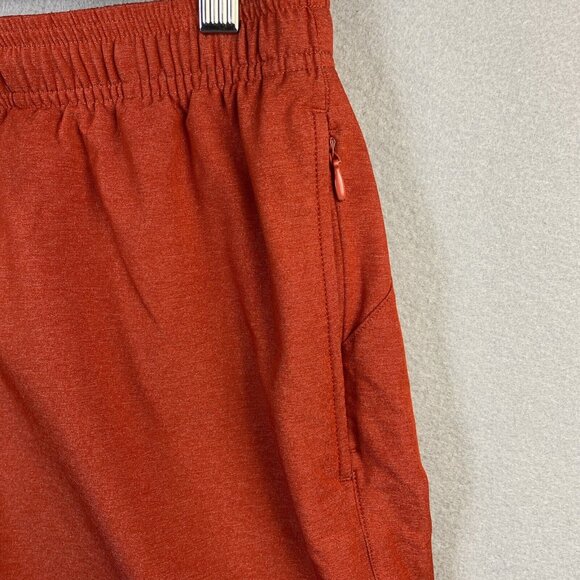 Rhone Guru training Shorts Mens Size Large Molten Lava Red Athletic Pants 7" - Picture 3 of 15